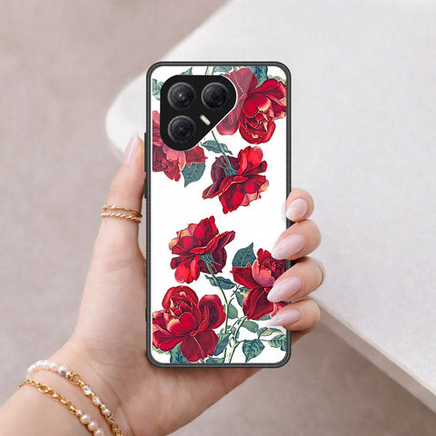 Tecno Pova 7 4G Cover - Floral Series 2 - HQ Ultra Shine Premium Infinity Glass Soft Silicon Borders Case
