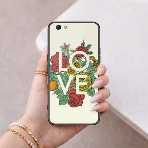 Oppo F3 Plus Cover - Floral Series 2 - HQ Ultra Shine Premium Infinity Glass Soft Silicon Borders Case