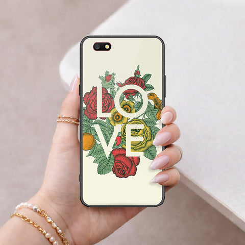 Oppo F3 Cover - Floral Series 2 - HQ Ultra Shine Premium Infinity Glass Soft Silicon Borders Case