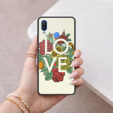 Huawei Honor 8C Cover - Floral Series 2 - HQ Ultra Shine Premium Infinity Glass Soft Silicon Borders Case