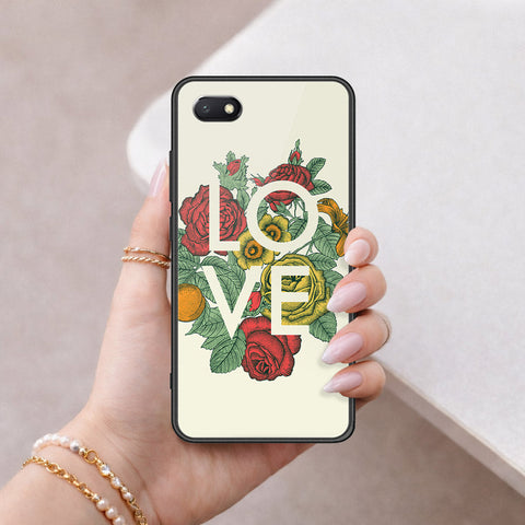 Honor Y5 2018 Cover - Floral Series 2 - HQ Ultra Shine Premium Infinity Glass Soft Silicon Borders Case