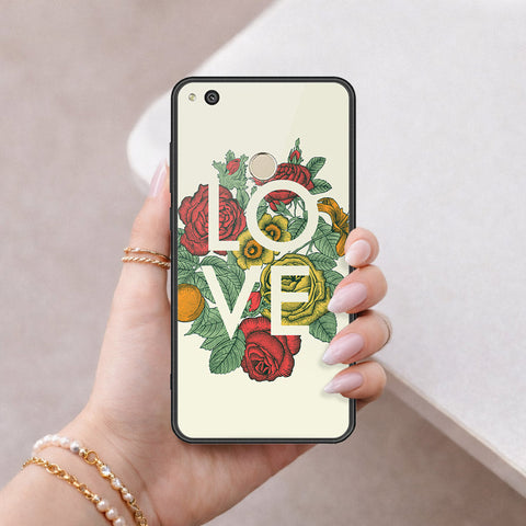 Huawei Honor 8 Lite Cover - Floral Series 2 - HQ Ultra Shine Premium Infinity Glass Soft Silicon Borders Case