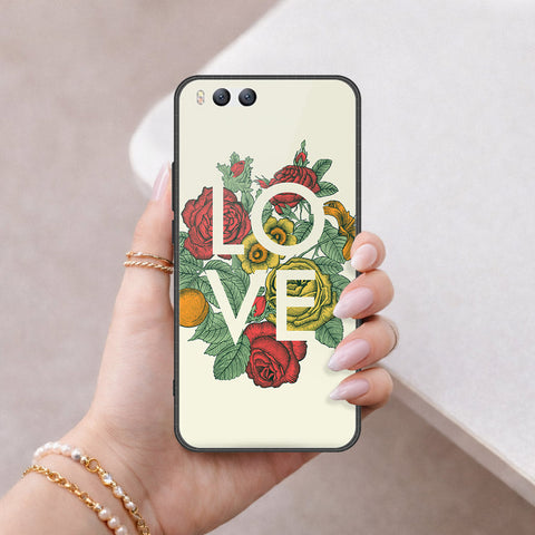 Xiaomi Mi 6 Cover - Floral Series 2 - HQ Ultra Shine Premium Infinity Glass Soft Silicon Borders Case