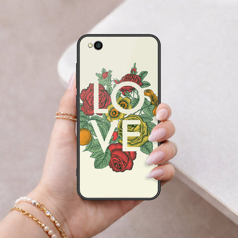 Xiaomi Redmi Go Cover - Floral Series 2 - HQ Ultra Shine Premium Infinity Glass Soft Silicon Borders Case