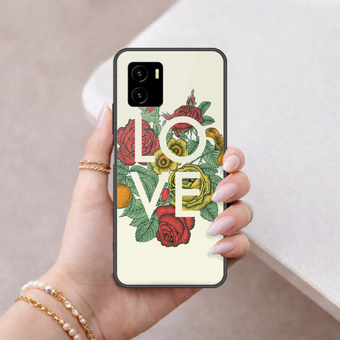 Vivo Y15a Cover - Floral Series 2 - HQ Ultra Shine Premium Infinity Glass Soft Silicon Borders Case