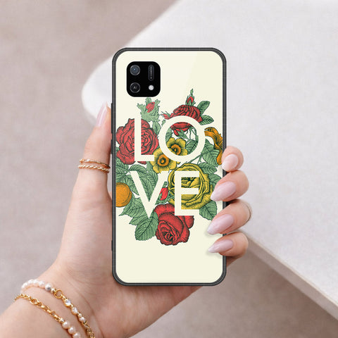 Oppo A16K Cover - Floral Series 2 - HQ Ultra Shine Premium Infinity Glass Soft Silicon Borders Case