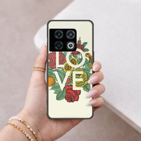 OnePlus 10 Pro Cover - Floral Series 2 - HQ Ultra Shine Premium Infinity Glass Soft Silicon Borders Case