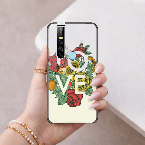 Tecno Camon 15 Premier Cover - Floral Series 2 - HQ Ultra Shine Premium Infinity Glass Soft Silicon Borders Case
