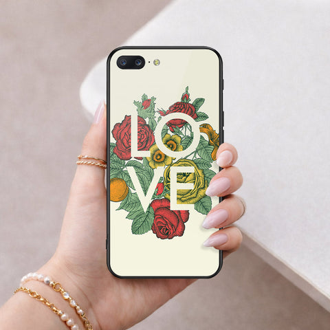 OnePlus 5 Cover - Floral Series 2 - HQ Ultra Shine Premium Infinity Glass Soft Silicon Borders Case