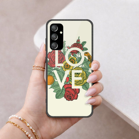 Samsung Galaxy A24 4G Cover - Floral Series 2 - HQ Ultra Shine Premium Infinity Glass Soft Silicon Borders Case