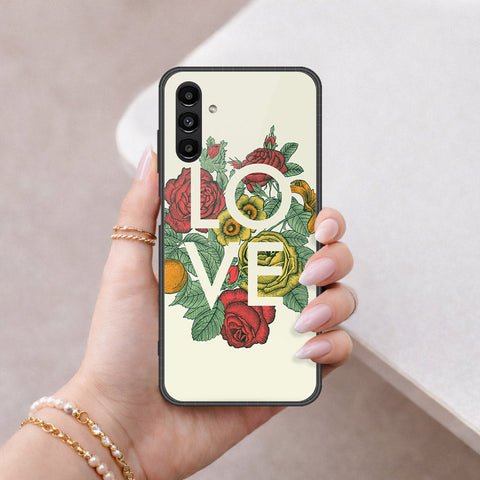 Samsung Galaxy A04s Cover - Floral Series 2 - HQ Ultra Shine Premium Infinity Glass Soft Silicon Borders Case