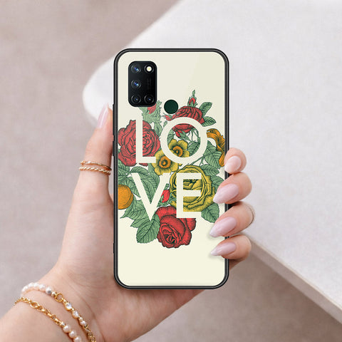 Realme 7i Cover - Floral Series 2 - HQ Ultra Shine Premium Infinity Glass Soft Silicon Borders Case