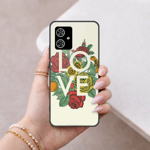 Motorola Moto G64 Cover - Floral Series 2 - HQ Ultra Shine Premium Infinity Glass Soft Silicon Borders Case
