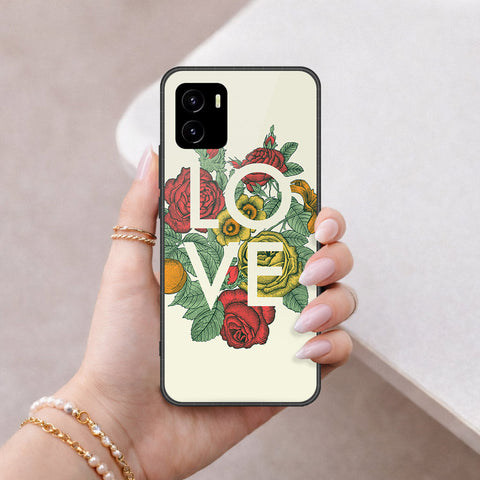 Vivo Y10 Cover - Floral Series 2 - HQ Ultra Shine Premium Infinity Glass Soft Silicon Borders Case