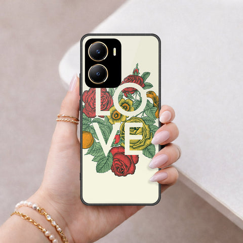 Vivo Y56 Cover - Floral Series 2 - HQ Ultra Shine Premium Infinity Glass Soft Silicon Borders Case