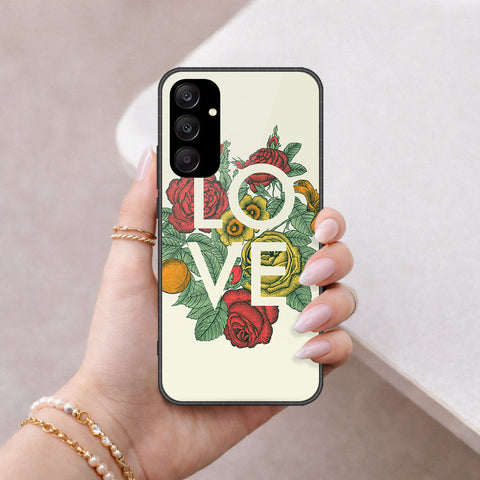Samsung Galaxy A25 5G Cover - Floral Series 2 - HQ Ultra Shine Premium Infinity Glass Soft Silicon Borders Case