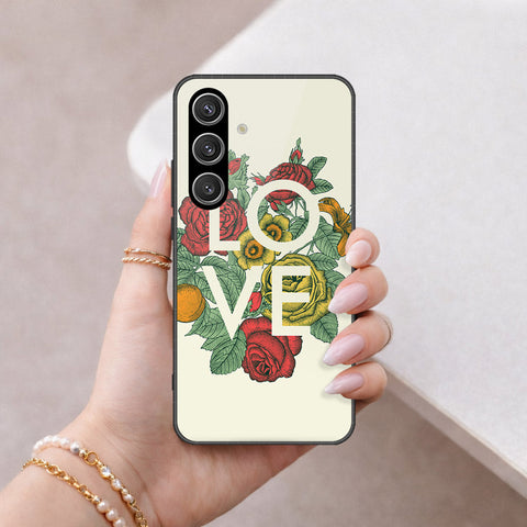 Samsung Galaxy S26 Plus Cover - Floral Series 2 - HQ Ultra Shine Premium Infinity Glass Soft Silicon Borders Case
