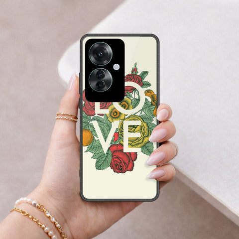 Oppo Reno 11F 5G Cover - Floral Series 2 - HQ Ultra Shine Premium Infinity Glass Soft Silicon Borders Case