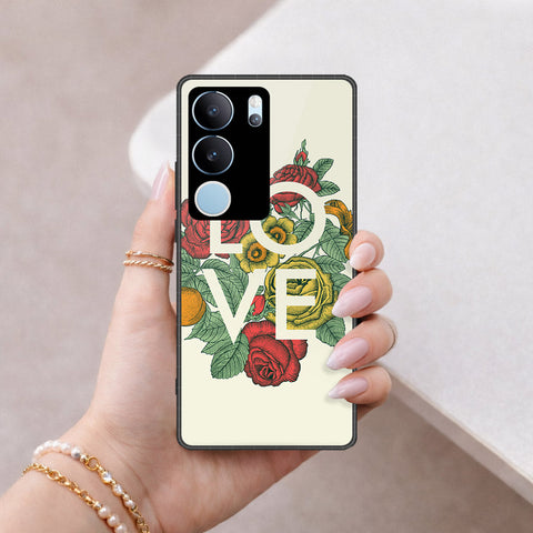 Vivo S17 Pro Cover - Floral Series 2 - HQ Ultra Shine Premium Infinity Glass Soft Silicon Borders Case