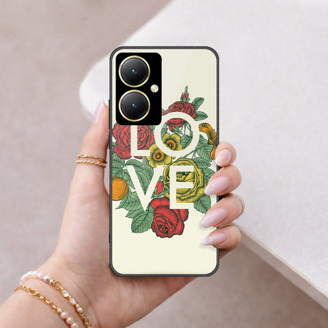 Vivo Y27 Cover - Floral Series 2 - HQ Ultra Shine Premium Infinity Glass Soft Silicon Borders Case