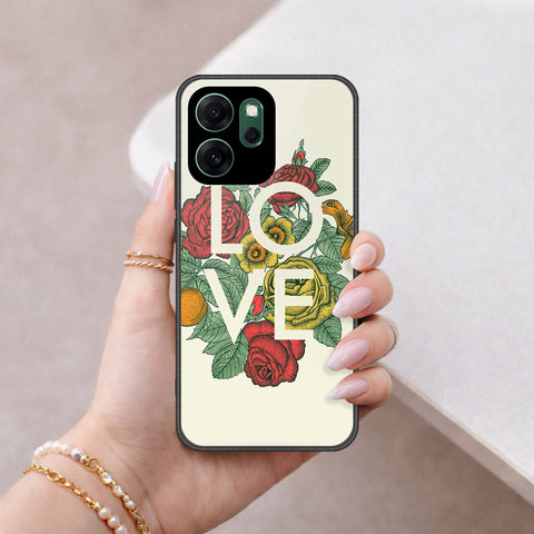 Oppo Reno 14F Cover - Floral Series 2 - HQ Ultra Shine Premium Infinity Glass Soft Silicon Borders Case