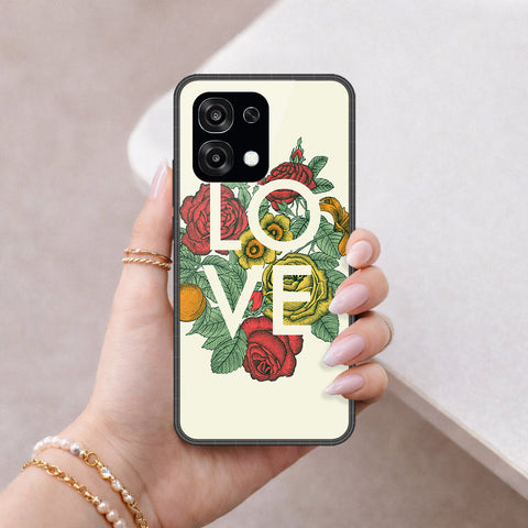 Oppo F31 Cover - Floral Series 2 - HQ Ultra Shine Premium Infinity Glass Soft Silicon Borders Case