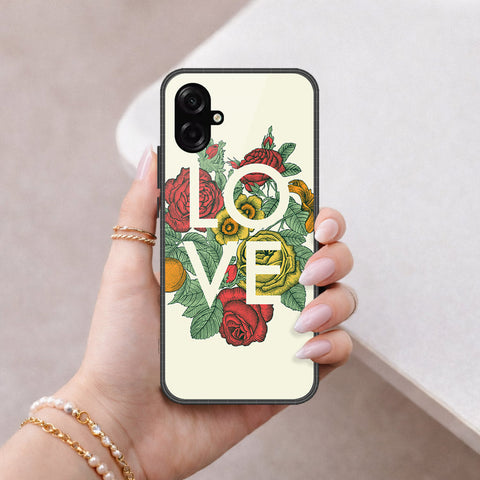 Samsung Galaxy A07 4G Cover - Floral Series 2 - HQ Ultra Shine Premium Infinity Glass Soft Silicon Borders Case