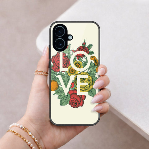 iPhone 17 - Floral Series 2 - HQ Ultra Shine Premium Infinity Glass Soft Silicon Borders Case