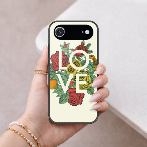 iPhone 17 Air - Floral Series 2 - HQ Ultra Shine Premium Infinity Glass Soft Silicon Borders Case