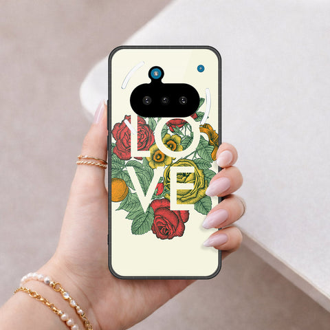Nothing Phone 3a Cover - Floral Series 2 - HQ Ultra Shine Premium Infinity Glass Soft Silicon Borders Case