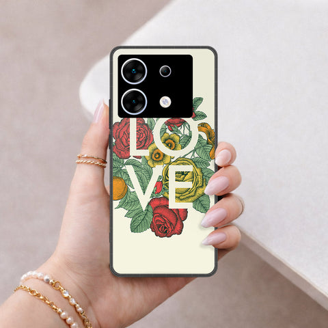 Infinix Zero 30 5G Cover - Floral Series 2 - HQ Ultra Shine Premium Infinity Glass Soft Silicon Borders Case