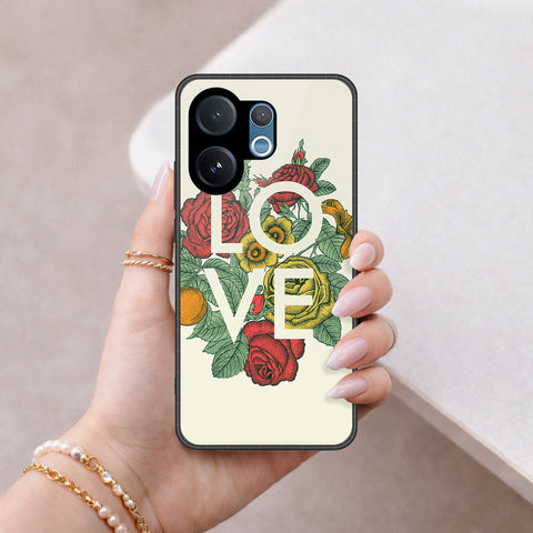 Vivo T4 Pro Cover - Floral Series 2 - HQ Ultra Shine Premium Infinity Glass Soft Silicon Borders Case