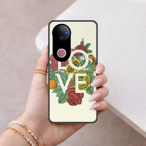 Vivo iQOO Z10R (india)  Cover - Floral Series 2 - HQ Ultra Shine Premium Infinity Glass Soft Silicon Borders Case
