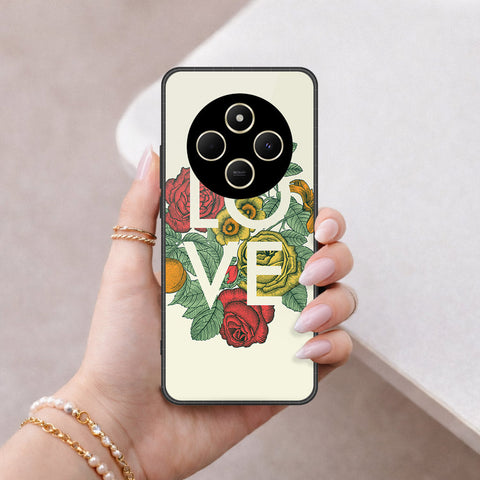 Xiaomi Redmi 14R Cover - Floral Series 2 - HQ Ultra Shine Premium Infinity Glass Soft Silicon Borders Case