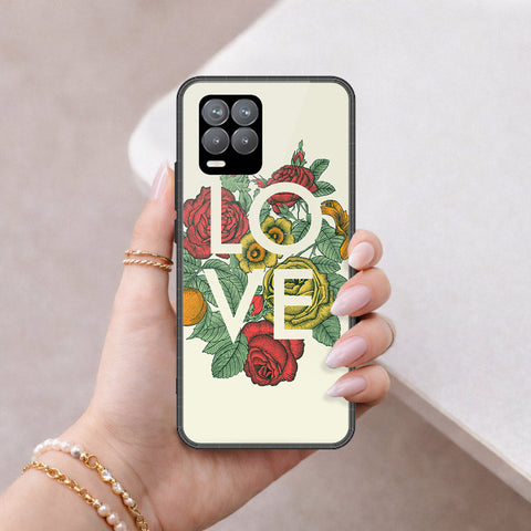 Realme 8 Pro Cover - Floral Series 2 - HQ Ultra Shine Premium Infinity Glass Soft Silicon Borders Case