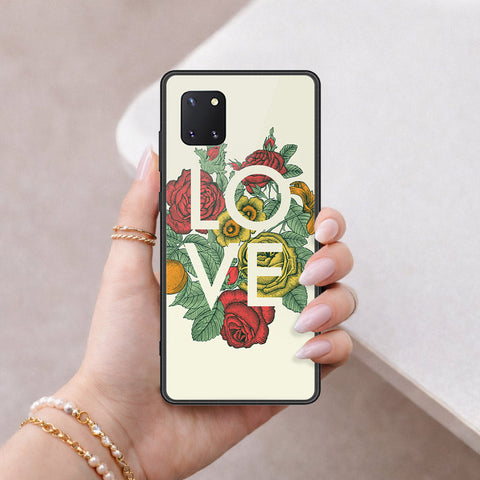 Samsung Galaxy M60S Cover - Floral Series 2 - HQ Ultra Shine Premium Infinity Glass Soft Silicon Borders Case