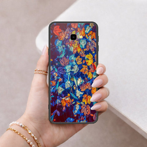 Samsung Galaxy J4 Plus Cover - Floral Series 2 - HQ Ultra Shine Premium Infinity Glass Soft Silicon Borders Case
