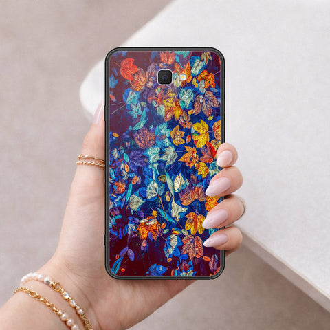 Samsung Galaxy J7 Prime Cover - Floral Series 2 - HQ Ultra Shine Premium Infinity Glass Soft Silicon Borders Case