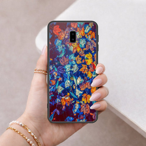 Samsung Galaxy J6 Prime Cover - Floral Series 2 - HQ Ultra Shine Premium Infinity Glass Soft Silicon Borders Case