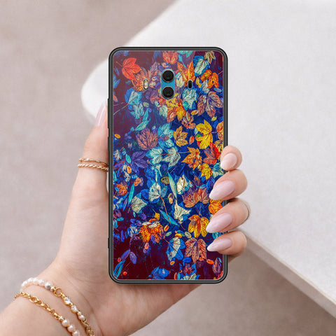 Huawei Mate 10 Cover - Floral Series 2 - HQ Ultra Shine Premium Infinity Glass Soft Silicon Borders Case