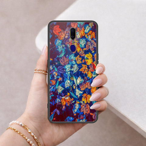 Oppo F11 Cover - Floral Series 2 - HQ Ultra Shine Premium Infinity Glass Soft Silicon Borders Case