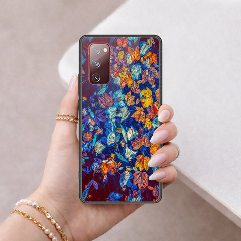 Samsung Galaxy S20 FE Cover - Floral Series 2 - HQ Ultra Shine Premium Infinity Glass Soft Silicon Borders Case