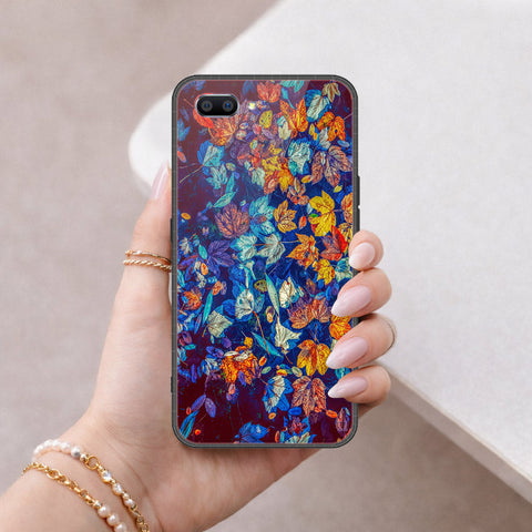 Oppo A3s Cover - Floral Series 2 - HQ Ultra Shine Premium Infinity Glass Soft Silicon Borders Case