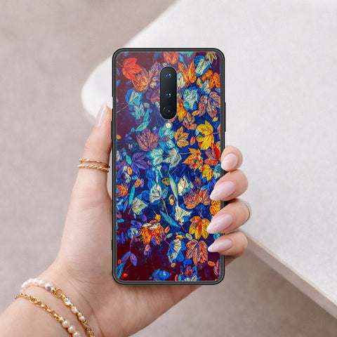 OnePlus 8 Cover - Floral Series 2 - HQ Ultra Shine Premium Infinity Glass Soft Silicon Borders Case