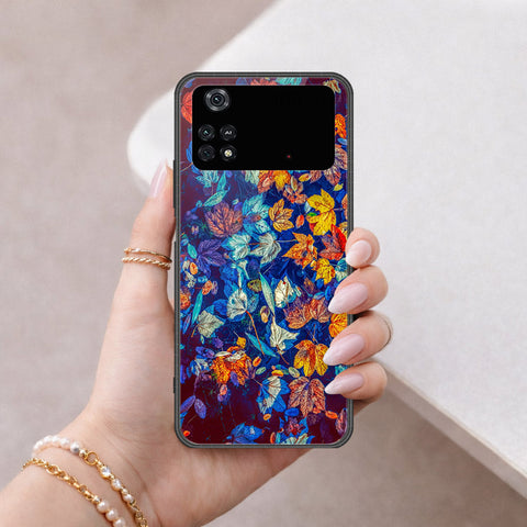 Xiaomi Poco M4 Pro Cover - Floral Series 2 - HQ Ultra Shine Premium Infinity Glass Soft Silicon Borders Case