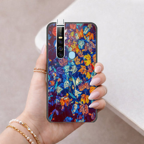Tecno Camon 15 Pro Cover - Floral Series 2 - HQ Ultra Shine Premium Infinity Glass Soft Silicon Borders Case