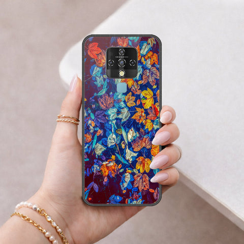 Tecno Camon 16 Cover - Floral Series 2 - HQ Ultra Shine Premium Infinity Glass Soft Silicon Borders Case