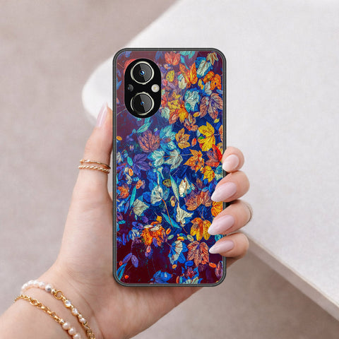 Oppo F21 Pro 5G Cover - Floral Series 2 - HQ Ultra Shine Premium Infinity Glass Soft Silicon Borders Case