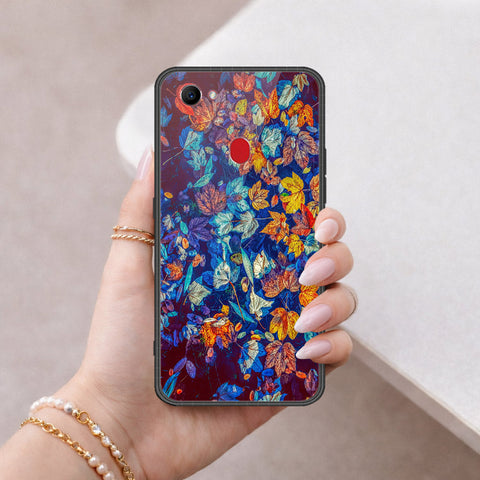 Oppo F7 Cover - Floral Series 2 - HQ Ultra Shine Premium Infinity Glass Soft Silicon Borders Case