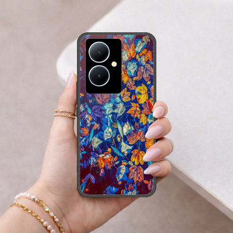 Vivo V29 Lite Cover - Floral Series 2 - HQ Ultra Shine Premium Infinity Glass Soft Silicon Borders Case